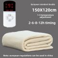 Hot Selling 9-Level Partitioned Timed Temperature Control Electric Blanket for Home, Student Dormitory, Office, Dual Control Constant Temperature Heating Blanket, Warm Mattress - EU Standard (Contact Customer Service for Other Specifications). 