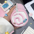 Pink Pencil Case Multifunctional Kawaii Soft Pen Storage Bag Large Capacity Cute Cosmetic Pouch for Student School Office Art. 