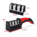 Professional 3-Stage Knife Sharpener Manual Kitchen Knife Sharpening Tool For all Knives. 