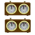 2X Mechanical Chess Clock Analog for Chess Game Timer Clock Official Clocks No Battery Needed. 
