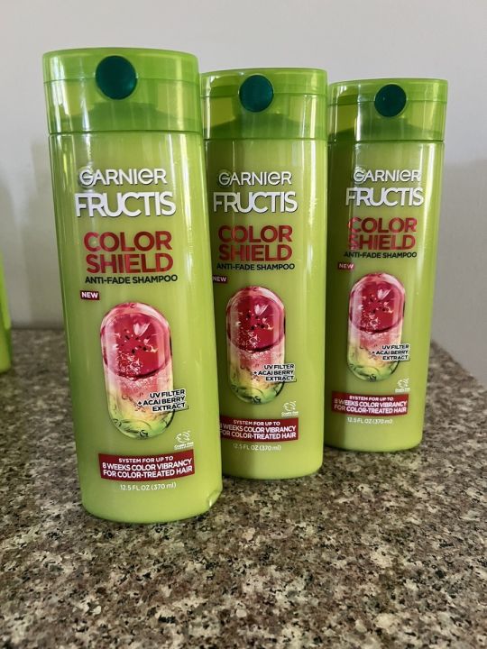 GARNIER FRUCTIS COLOR SHIELD ANTI-FADE SHAMPOO - 370ML