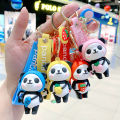 Key Charm Small Pendant Bag Charm Creative Keyrings Jewelry Personalized Panda Keychain. 