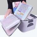 Document Organizer Briefcase A4 Folder Holder Men's Women's Bag Cover Purse Passport Home Safe Functional File Storage Case. 