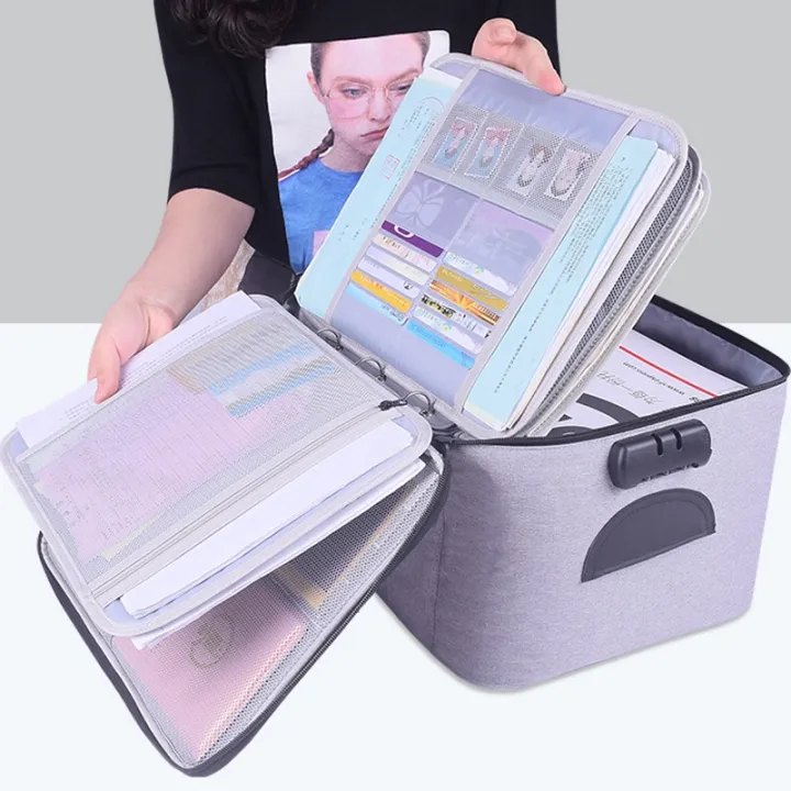Document%20Organizer%20Briefcase%20A4%20Folder%20Holder%20Men's%20Women's%20Bag%20Cover%20Purse%20Passport%20Home%20Safe%20Functional%20File%20Storage%20Case%20-%20Image%205