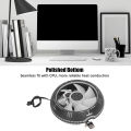 Computer CPU Cooling Fan Quiet Better Heat Dissipation Seamless Fit Horizontal Fluid Design High Air Volume Hydraulic Bearing Computer CPU Radiator for Office. 