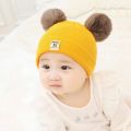 Adorable Knitted Baby Hat with Pompon for Boys and Girls. 