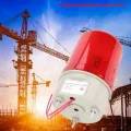 Industrial Flashing Sound Alarm Light,BEM-1101J 220V Red LED Warning Lights Acousto-Optic Alarm System Rotating Light Emergency LED Strobe. 