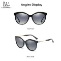 LouisWill Women's Large Frame Suntan Sunglasses With Diamond Inlay UV400 Outdoor Travel Driving Anti-Glare Sunglasses Classic Sunglasses for Women HD Vision Sunglasses. 