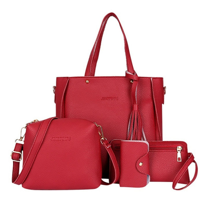 9%20Colors%20Ladies%20Leather%20Bag%20Set%204pcs%20Shoulder%20Bag%20Handbag%20Messenger%20Bag%20Set%20Lonni%20-%20Image%207