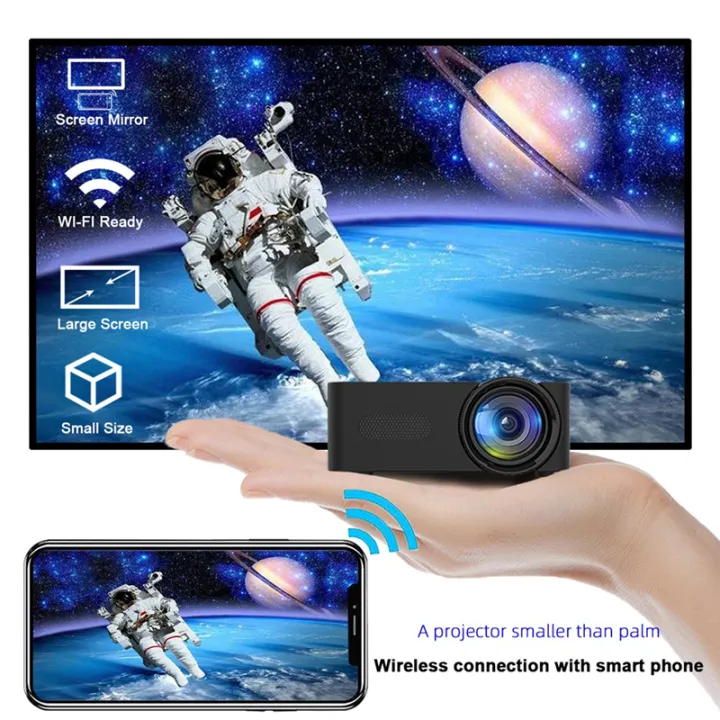 YT100%20Mini%20Home%20Projector%20Projector%20Portable%20Mini%20Home%20Theater%20Wireless%20Cell%20Phone%20Multi-Function%20Projector%20Easy%20to%20Use%20-%20Image%203