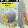 Memory Foam Orthopedic Insoles Shoe Pad Men Women Nano Antibacterial Deodorization Insole Sweat Absorption Running Cushion. 