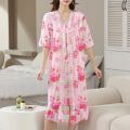 Luxury Floral Two-Piece Bridal Honeymoon Nightwear – Effortless Comfort, Everyday Elegance. 
