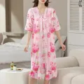 Luxury Floral Two-Piece Bridal Honeymoon Nightwear – Effortless Comfort, Everyday Elegance. 