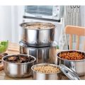 My Home 5pcs stockpot set stainless steel stockpots (16,18,20,22,24cm). 