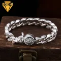 Retro Bracelet Stylish Men's Thick Chain Bracelet Retro Curved Design for Work Vacation Daily Wear Perfect Gift for Anniversary or Birthday Trendy Wrist Jewelry for Men Wrist Jewelry. 