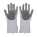 Dishwashing Cleaning Gloves Magic Silicone Rubber Dish Washing Gloves for Household Sponge Scrubber Kitchen Cleaning Tools. 