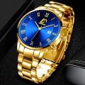 Fashion Mens Watches Luxury Stainless Steel Quartz Wristwatch Calendar Luminous Clock Men Business Casual Watch. 