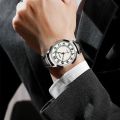 Wokai Men's Watch Quartz Movement Classic Simple Large Dial Casual Stylish Wristwatch. 