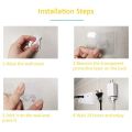 Strong Adhesive Hook Power Plug Socket Hanger Holder Wall Self Sticky Hooks Multi-function Storage. 