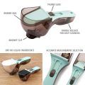 Adjustable Measurement Spoon with Scale for Kitchen Home Baking Cooking Tools Volume Measuring Spoons Scale Measurement Spoon for Cake Baking Kitchen Plastic Measuring Spoon and Cup Set 2 pcs. 