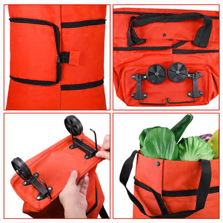 Foldable%20Shopping%20Pull%20Cart%20Trolley%20With%20Wheels%20Shopping%20Bags%20Reusable%20Large%20Waterproof%20Handbag%20-%20Image%203