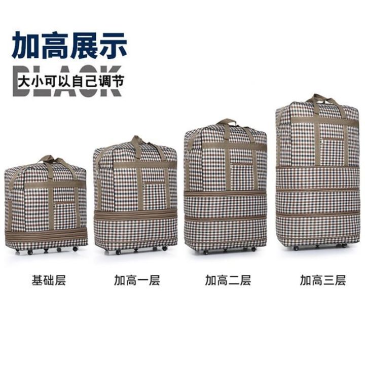 Folding Consignment Bag Wheels Waterproof Outing Luggage Bag Handbag Strap Capacity Buggy Bag Women's Travel Bag Large Aviation