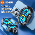 FS01 Dual Fan Rechargeable Mobile Phone Cooler Radiator Long Lasting Stronger Cooling Air Clip Design with Game Button. 