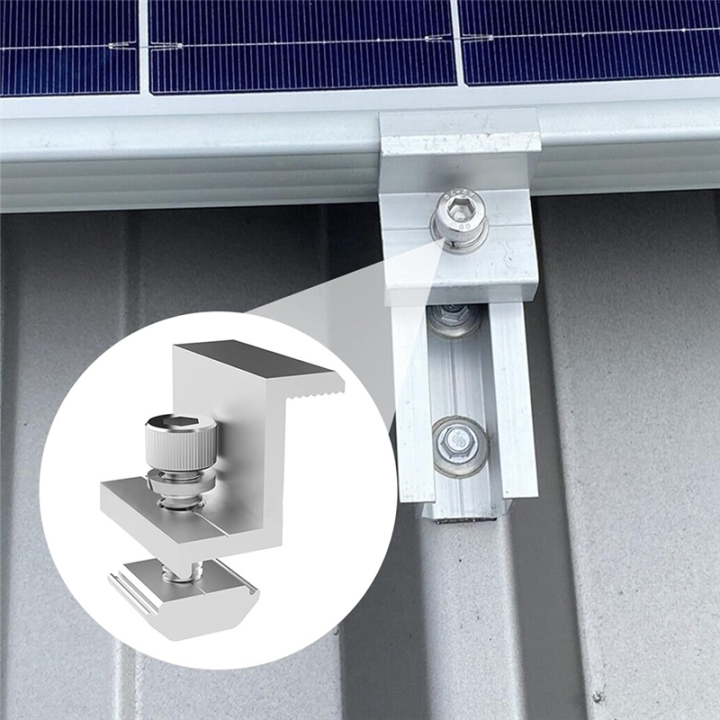 Solar Panel Bracket U-Rail Roof Rail Connector Bracket Roof Mounting ...