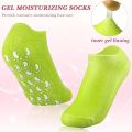 Socks Heel Gel Sock - Callus Rough Foot Care Treatment Soft Silicone Gel Lined Infused Lotion Spa Socks|1 Pairs Cotton Gel Sleeves for Repairing Softening Dry Cracked Feet Skins. 