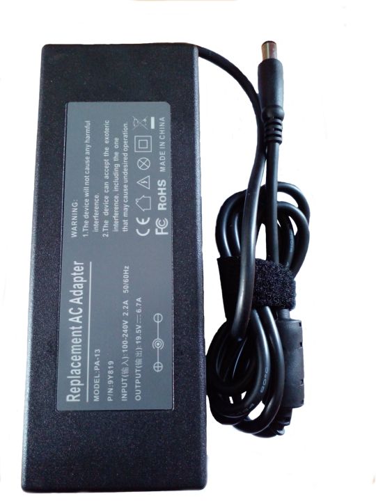 DELL laptop charger power adapter 130W 19.5V 6.7A (7.4 x 5.0mm Pin) AC Adapter