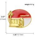 Spain Russia Turkey Singapore Flag Brooch Pins ES RU TR SG Barcelona Moscow Sivas Pins Demin Jacket Bag Pins Badge Jewelry Gift. 