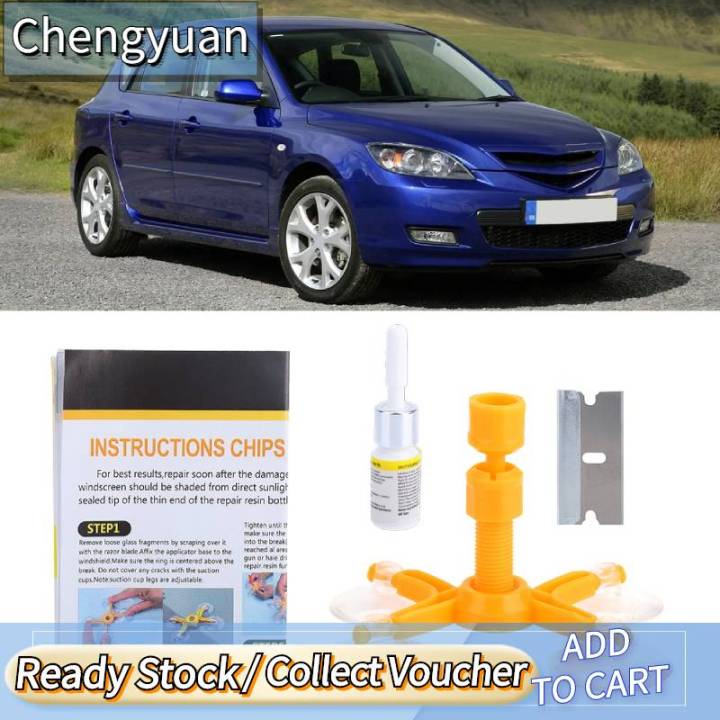 Windshield Repair Kit Auto Tool Wind Glass Resin Restoration for Crack