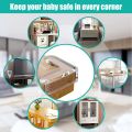 4PCS Kids Safety Table Transparent Corner Protectors, Baby Proofing Safety Furniture Table Glass Edges Protection Guards, Kids Soft Table Corner Protectors against Sharp Corners. 