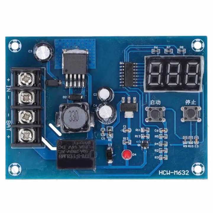 Charging Control Module Charge Controller Protection Board for 12‑24V Battery DC10‑30V HCW-M632 Charge Controller Module