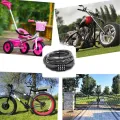 Premium Black Heavy Bicycle 4 Letters Number Lock Combination Coiled Bike Steel Cable Lock Cycling Lock Bicycle Lock Accessories.. 