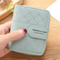 Yfashion Women Short Wallet 3-folds PU Leather Horizontal Square Purse ID Bank Card Money Holder. 