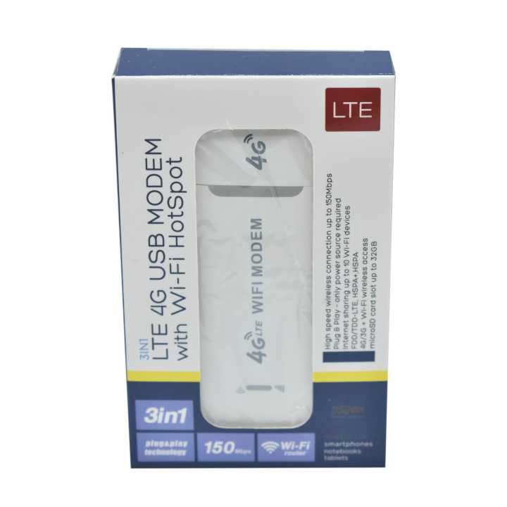 LTE 4G Modem with Wi-Fi Hotspot