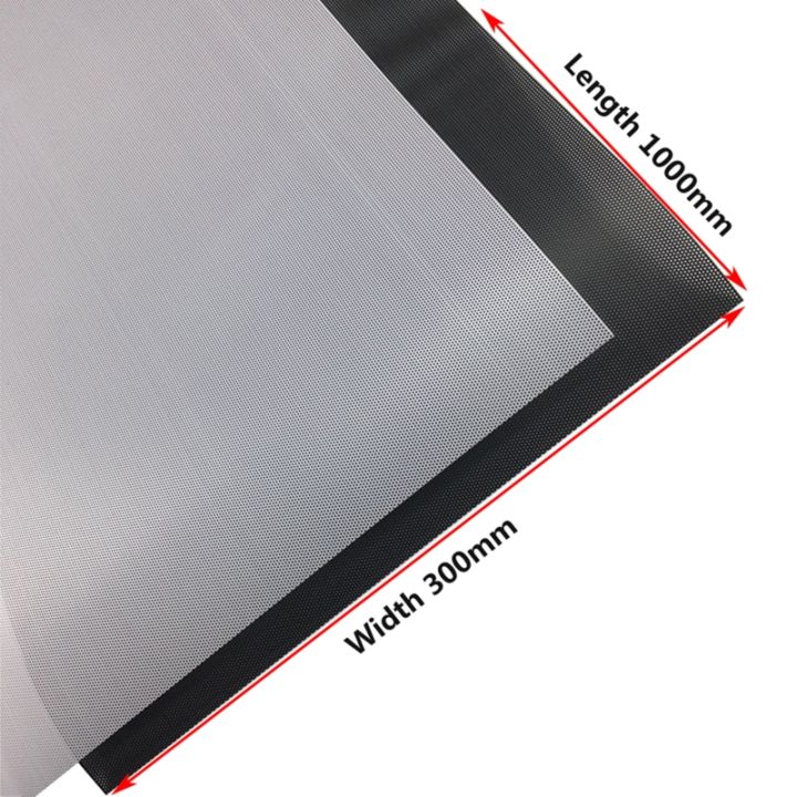 30cm Computer Mesh DIY PVC PC for Case Fan Cooler Black Dust Filter Net ...