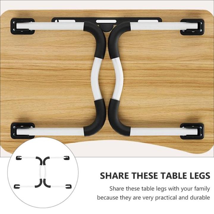 2Pcs Folding Bed Table Legs Sturdy Bed Computer Desk Legs Table Stands Bed Desk Folding Suprt Table Frame Table Leg