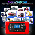 Large Screen Car Battery Charger 6A 12V Car and Motorcycle Battery Charging Device Lead-acid Battery Smart Repair LCD Display. 