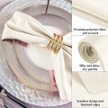 6pcs 45x45cm Hemstitched Square Napkins Satin Cocktail Napkin for Party Wedding Table Cloth Soft Kitchen Dinner Napkins. 