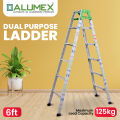 Alumex Dual Purpose Fordable Aluminium Ladder - 6 Feet. 