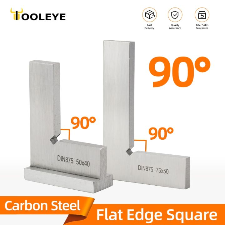 90 Degree Flat Edge Square Ruler Carpentry Square Woodworking Tools Metal Angle Measuring Tool Multi Try Square Gauge Set-Square