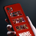 Marvel Logo Avengers Case for Xiaomi Redmi Note 13 12 Pro 11T 8 11S 10 Lite 8T 9 11 Pro 9S 10S 11E Shockproof Black Soft Case. 