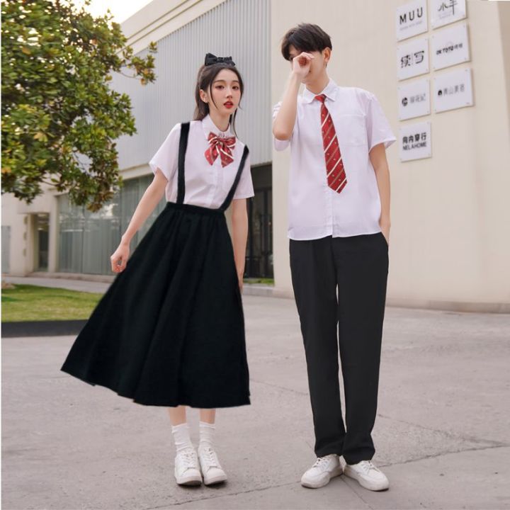 Junior%20High%20School%20Uniform%20Class%20Uniform%20Set%20College%20Style%20Summer%20High%20School%20Students%20Graduation%20Korean%20Style%20Chorus%20Recitation%20Performance%20Skirt%20-%20Image%202