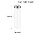 Tennis Ball Can Holder Storage Tin Pickleball Bucket Canister Cylinder ZHANGBEI. 