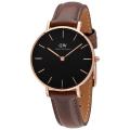 DW Watch Luxury Fashionable Casual Analog Quartz New Wrist Watches For Men Gents Boys - Dial Edition Black Brown 135362060 High-Five LK. 