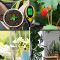 Tester LCD Garden Soil Measurement Deluxe PH1 LCD Meter 4 Inch Soil PHING Professional Sutuiy Temperature Solar Wet Display Plant Care Gardening Tools. 