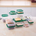 Set of 17 Pieces High Quality Plastic Containers with Cover.  Multi-Function Food Storage Containers. 