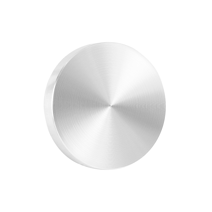 Glass plate adapter table leg, aluminum, round, 50x8mm, silver | Daraz.lk